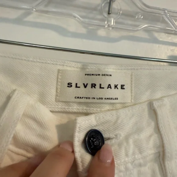 SLVRLAKE White kick flare Jeans